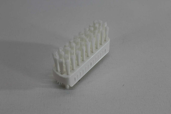 Handwaschbürste Kunststoffkörper / Nylon weiß, doppelseitig